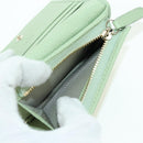 GUCCI GG Canvas Guccissima Bifold Wallet Leather Green Gold 815901 Auth BA12479M-10