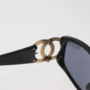 CHANEL Sunglasses plastic Black CC Auth BA12482-10