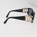 CHANEL Sunglasses plastic Black CC Auth BA12482-5