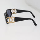 CHANEL Sunglasses plastic Black CC Auth BA12482-7