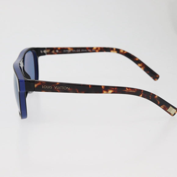 LOUIS VUITTON Tortoise Pattern Sunglasses plastic Blue LV Auth BA12483A