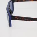 LOUIS VUITTON Tortoise Pattern Sunglasses plastic Blue LV Auth BA12483A-16