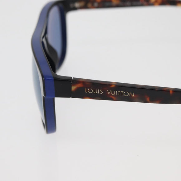 LOUIS VUITTON Tortoise Pattern Sunglasses plastic Blue LV Auth BA12483A