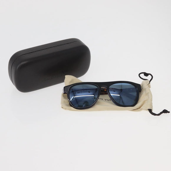 LOUIS VUITTON Tortoise Pattern Sunglasses plastic Blue LV Auth BA12483A