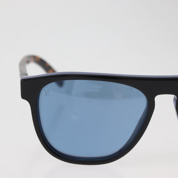 LOUIS VUITTON Tortoise Pattern Sunglasses plastic Blue LV Auth BA12483A