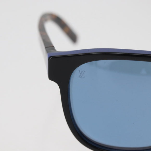 LOUIS VUITTON Tortoise Pattern Sunglasses plastic Blue LV Auth BA12483A