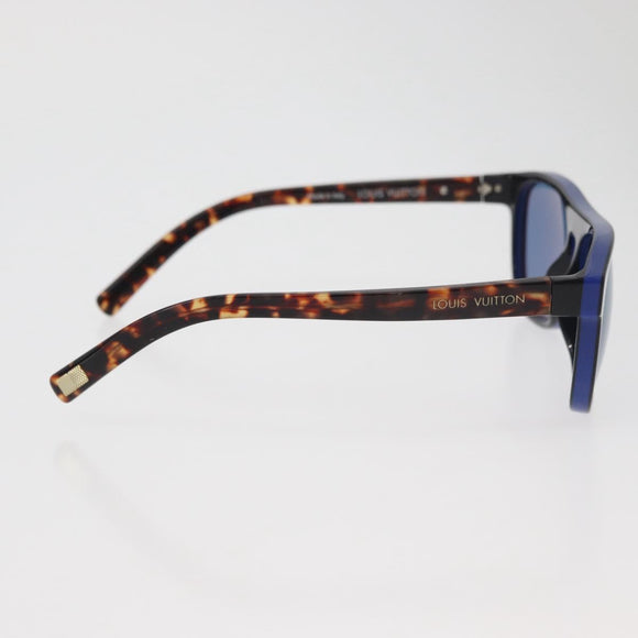 LOUIS VUITTON Tortoise Pattern Sunglasses plastic Blue LV Auth BA12483A