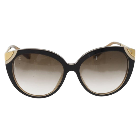 LOUIS VUITTON Sunglasses metal Brown LV Auth BA12484A