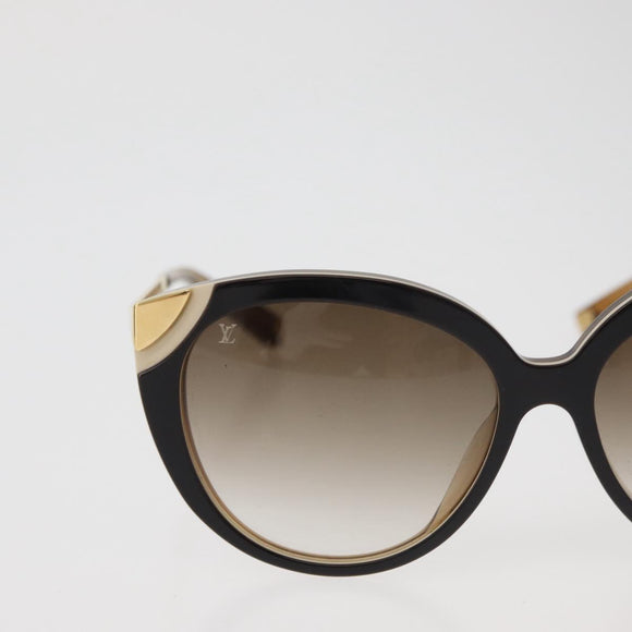 LOUIS VUITTON Sunglasses metal Brown LV Auth BA12484A