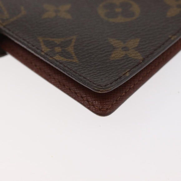 LOUIS VUITTON Monogram Agenda PM Day Planner Cover R20005 LV Auth BA12488
