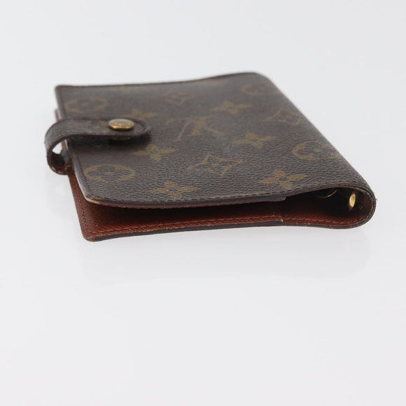 LOUIS VUITTON Monogram Agenda PM Day Planner Cover R20005 LV Auth BA12488
