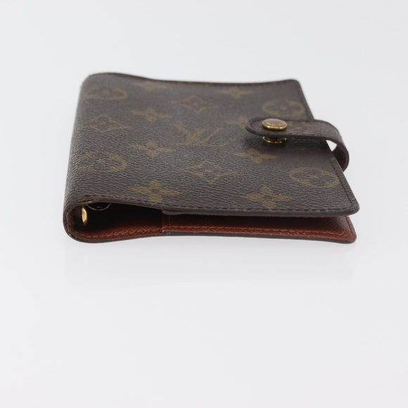 LOUIS VUITTON Monogram Agenda PM Day Planner Cover R20005 LV Auth BA12488