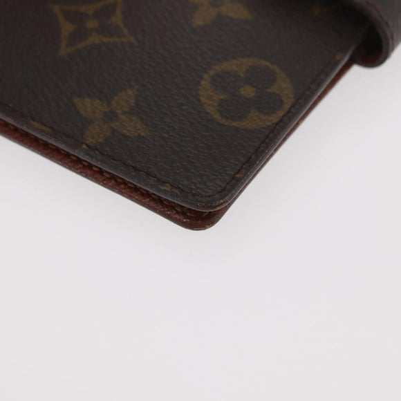 LOUIS VUITTON Monogram Agenda PM Day Planner Cover R20005 LV Auth BA12488