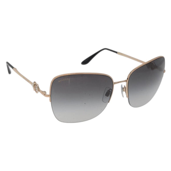BVLGARI Sunglasses metal Brown Auth BA12489A