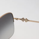 BVLGARI Sunglasses metal Brown Auth BA12489A-14