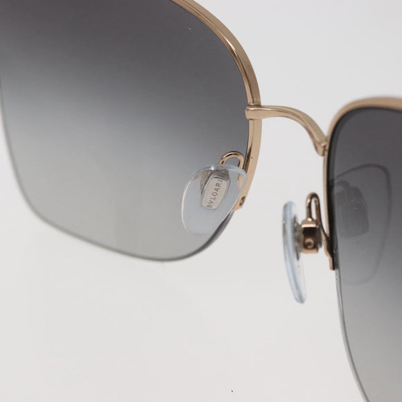 BVLGARI Sunglasses metal Brown Auth BA12489A