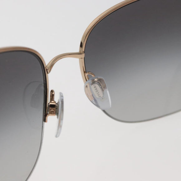 BVLGARI Sunglasses metal Brown Auth BA12489A