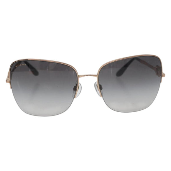 BVLGARI Sunglasses metal Brown Auth BA12489A