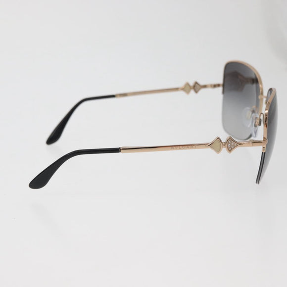BVLGARI Sunglasses metal Brown Auth BA12489A