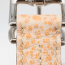 HERMES Collar Dog Leash Leather Orange Silver LV Auth BA12490V-10