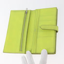 HERMES Bearn Soufflet Wallet Leather Green Auth BA12491A-9
