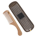 FENDI Pecan Canvas Comb Hout Bruin Auth BA12492A-1