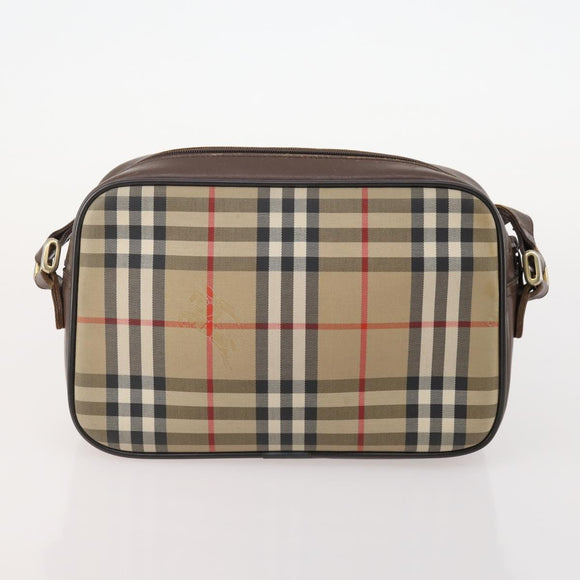 Burberrys Burberry Nova Check Shoulder Bag Canvas 2 Set Beige Auth BA12494
