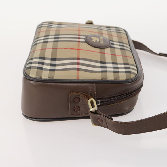 Burberrys Burberry Nova Check Shoulder Bag Canvas 2 Set Beige Auth BA12494