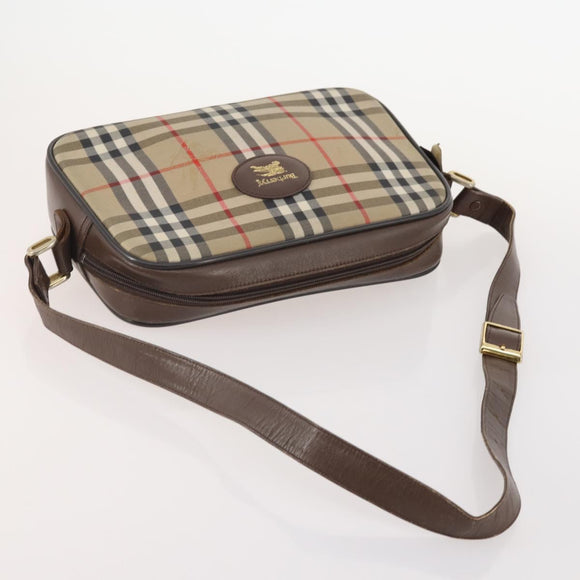 Burberrys Burberry Nova Check Shoulder Bag Canvas 2 Set Beige Auth BA12494
