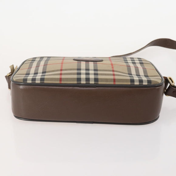 Burberrys Burberry Nova Check Shoulder Bag Canvas 2 Set Beige Auth BA12494
