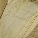 CHANEL Tote Bag Nylon 2 Set Silver Beige CC Auth BA12495-17