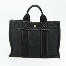 HERMES Fourre Tout Hand Bag Cotton 2 Set Red Green Auth BA12496-9
