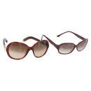 Chloe Sunglasses plastic 2 Set Brown Bordeaux Auth BA12498-1