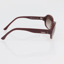 Chloe Sunglasses plastic 2 Set Brown Bordeaux Auth BA12498-14