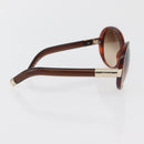 Chloe Sunglasses plastic 2 Set Brown Bordeaux Auth BA12498-6