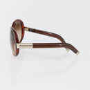 Chloe Sunglasses plastic 2 Set Brown Bordeaux Auth BA12498-7