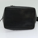 CHANEL Shoulder Bag Caviar Skin Black Silver CC Auth BA125-10