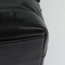 CHANEL Shoulder Bag Caviar Skin Black Silver CC Auth BA125-18