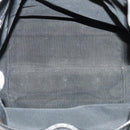 CHANEL Shoulder Bag Caviar Skin Black Silver CC Auth BA125-10