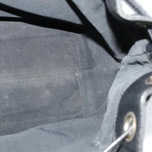 CHANEL Shoulder Bag Caviar Skin Black Silver CC Auth BA125