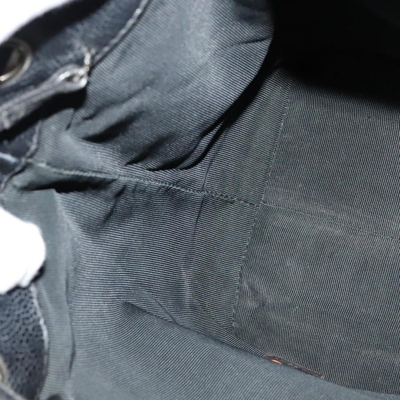 CHANEL Shoulder Bag Caviar Skin Black Silver CC Auth BA125