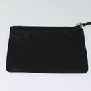 CHANEL Shoulder Bag Caviar Skin Black Silver CC Auth BA125-23