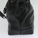 CHANEL Shoulder Bag Caviar Skin Black Silver CC Auth BA125-5