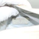 CHANEL Bicolore Pouch PVC Leather Gray CC Auth BA1250-9