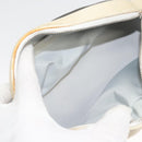 CHANEL Bicolore Pouch PVC Leather Gray CC Auth BA1250-10