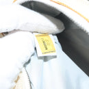 CHANEL Bicolore Pouch PVC Leather Gray CC Auth BA1250-12