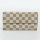 LOUIS VUITTON Damier Ebene Damier Azur Wallet 4 Set Multicolor LV Auth BA12500-14