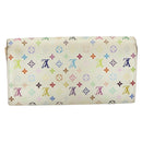 LOUIS VUITTON Damier Ebene Damier Azur Wallet 4 Set Multicolor LV Auth BA12500-3
