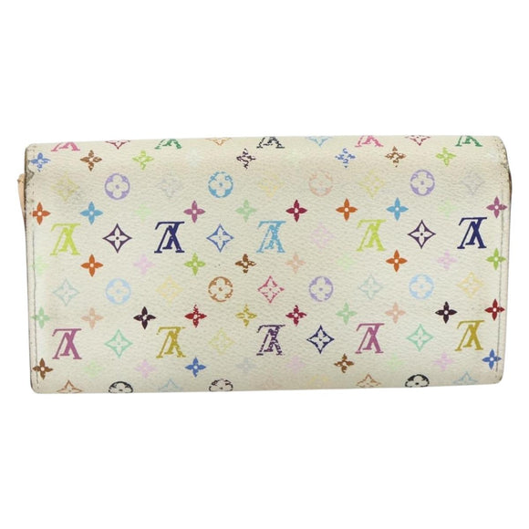 LOUIS VUITTON Damier Ebene Damier Azur Wallet 4 Set Multicolor LV Auth BA12500