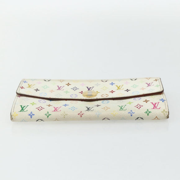 LOUIS VUITTON Damier Ebene Damier Azur Wallet 4 Set Multicolor LV Auth BA12500